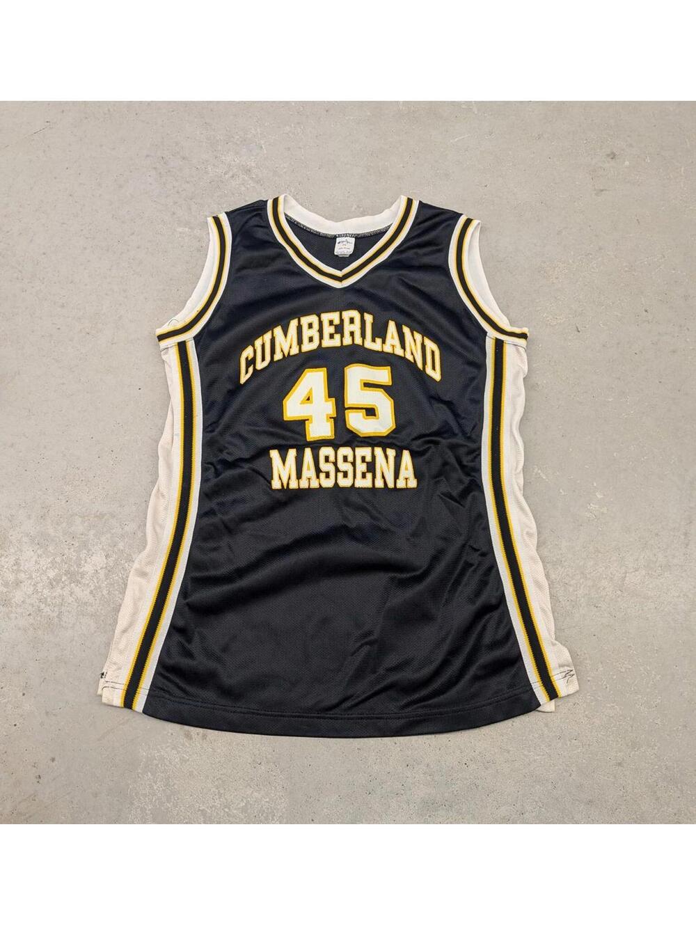 Vintage 80s Champion Cumberland Massena Basketball Jersey